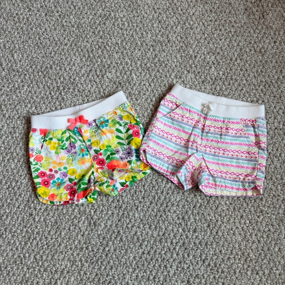 Cherokee Other - Cherokee Girls Size‎ 2T Floral Stripes Shorts Set Play Summer